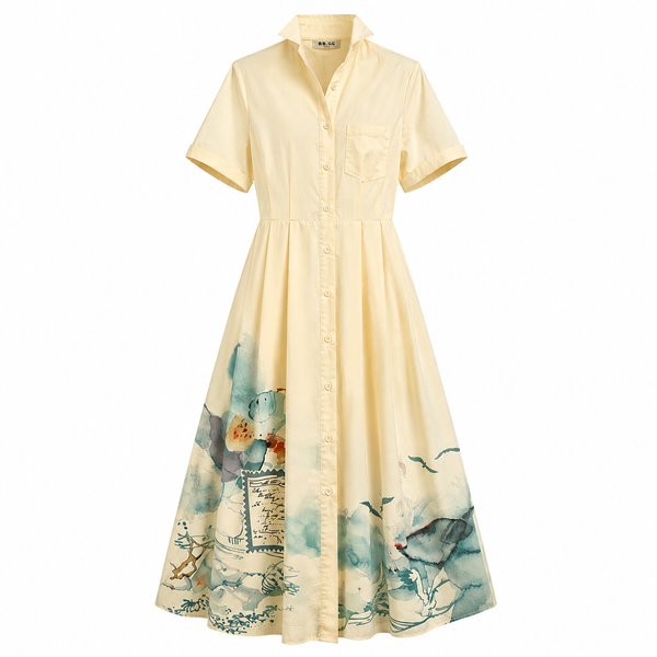 Aquarelle Shirt Dress