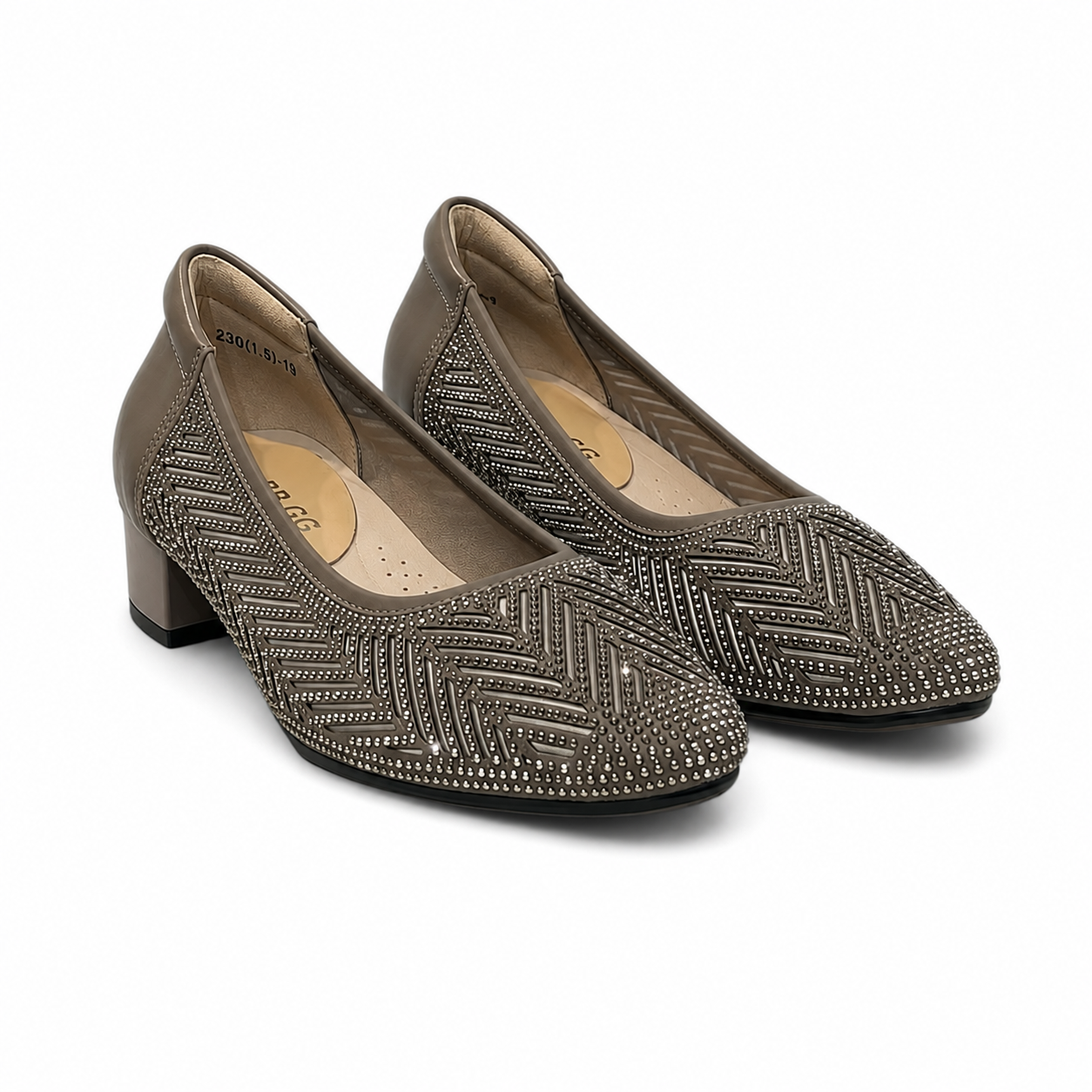 Velour Noir Heel