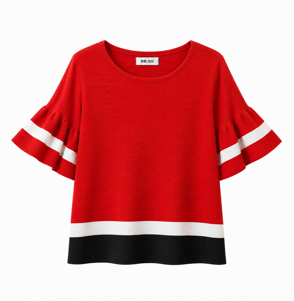 Volume Sleeve Knit Top