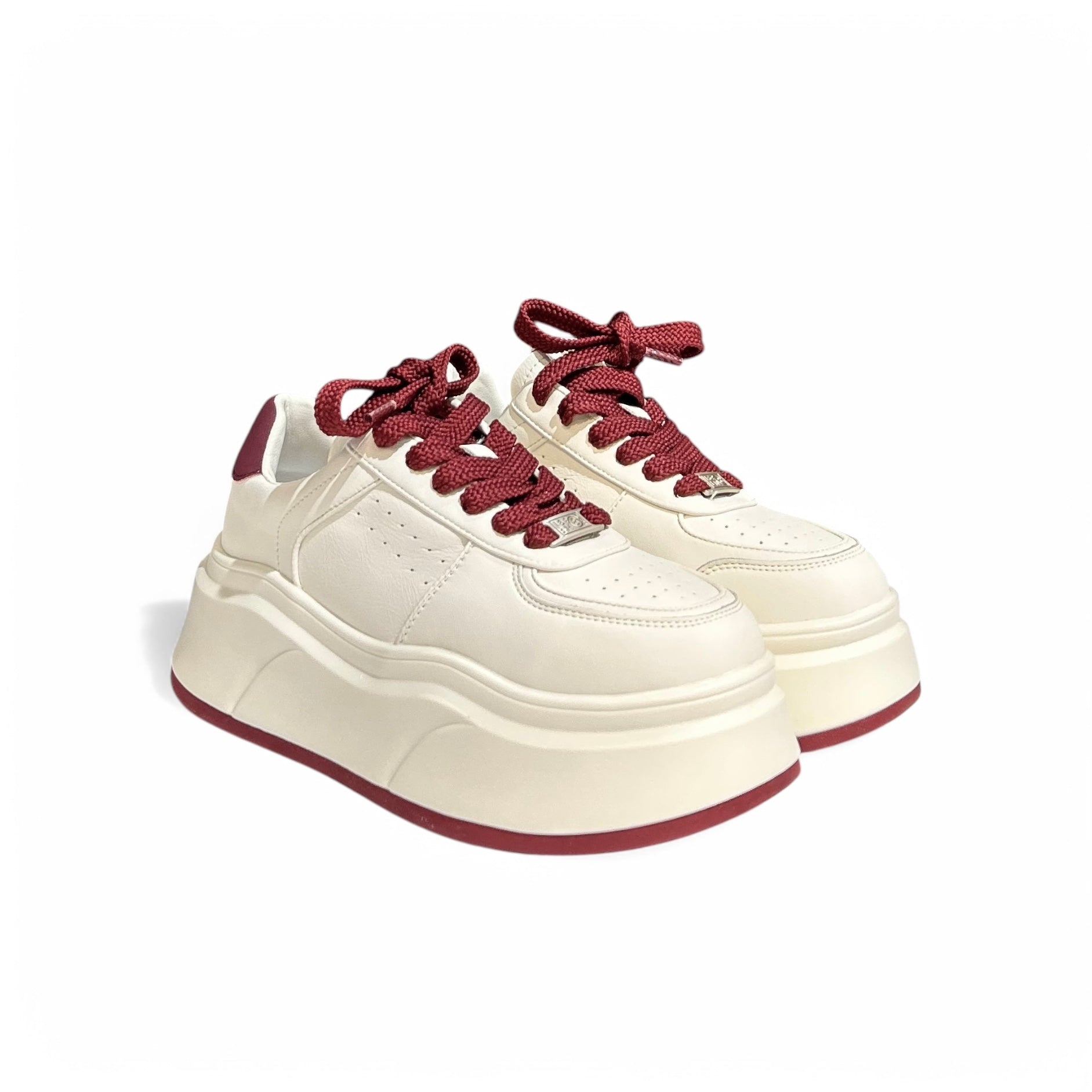 Bordeaux Edge Platform Sneakers