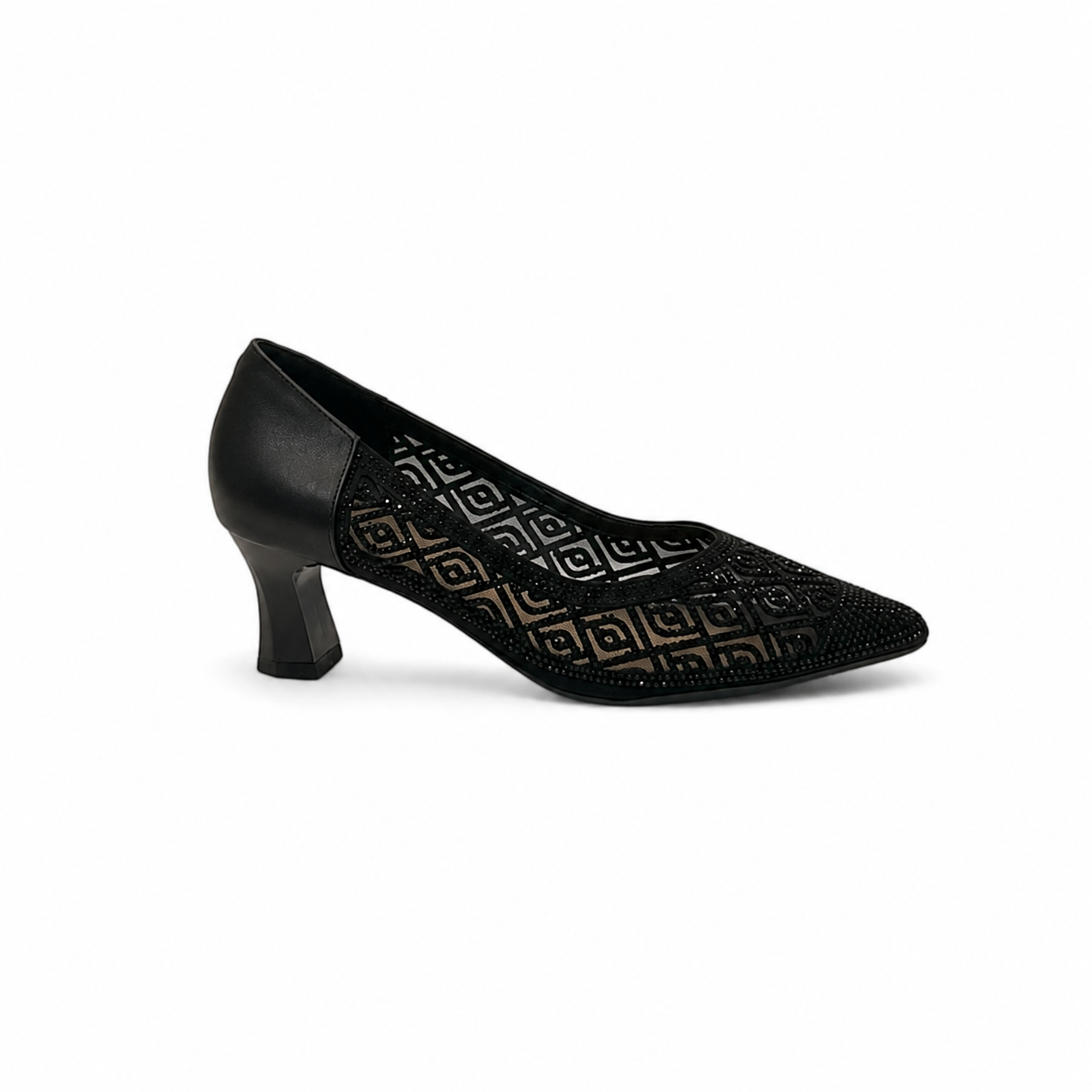 Velour Noir High Heel