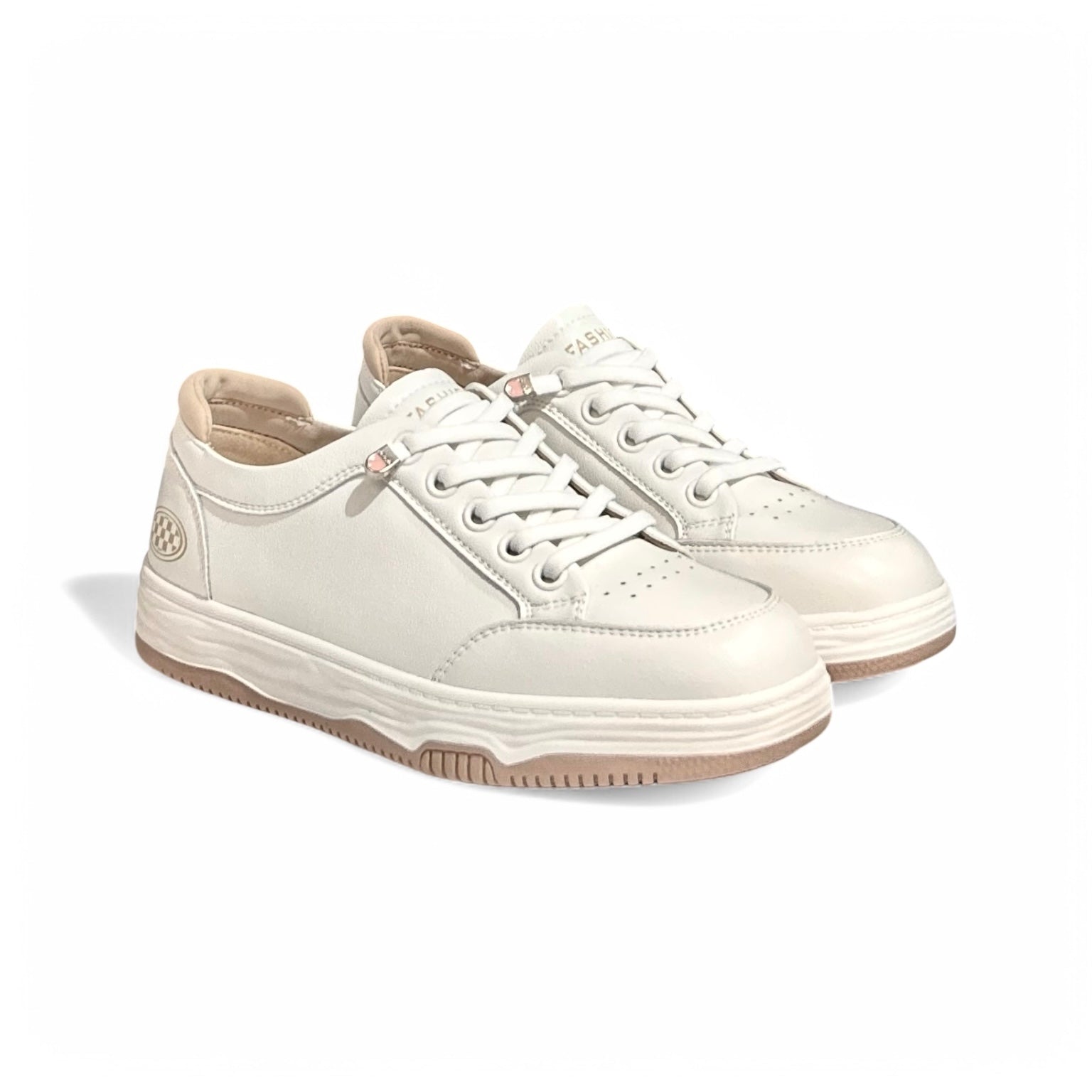Two-Tone Calfskin Everyday Sneakers