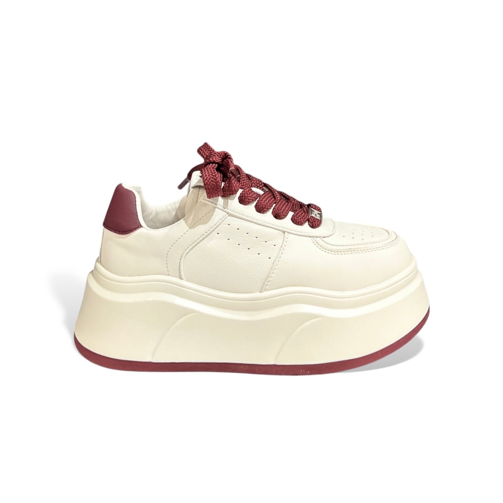 Bordeaux Edge Platform Sneakers