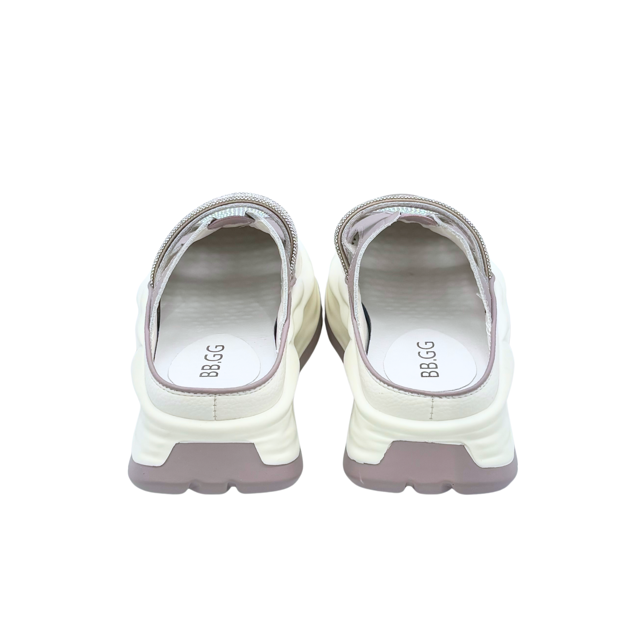 Casual Bling Platform Half Slippers