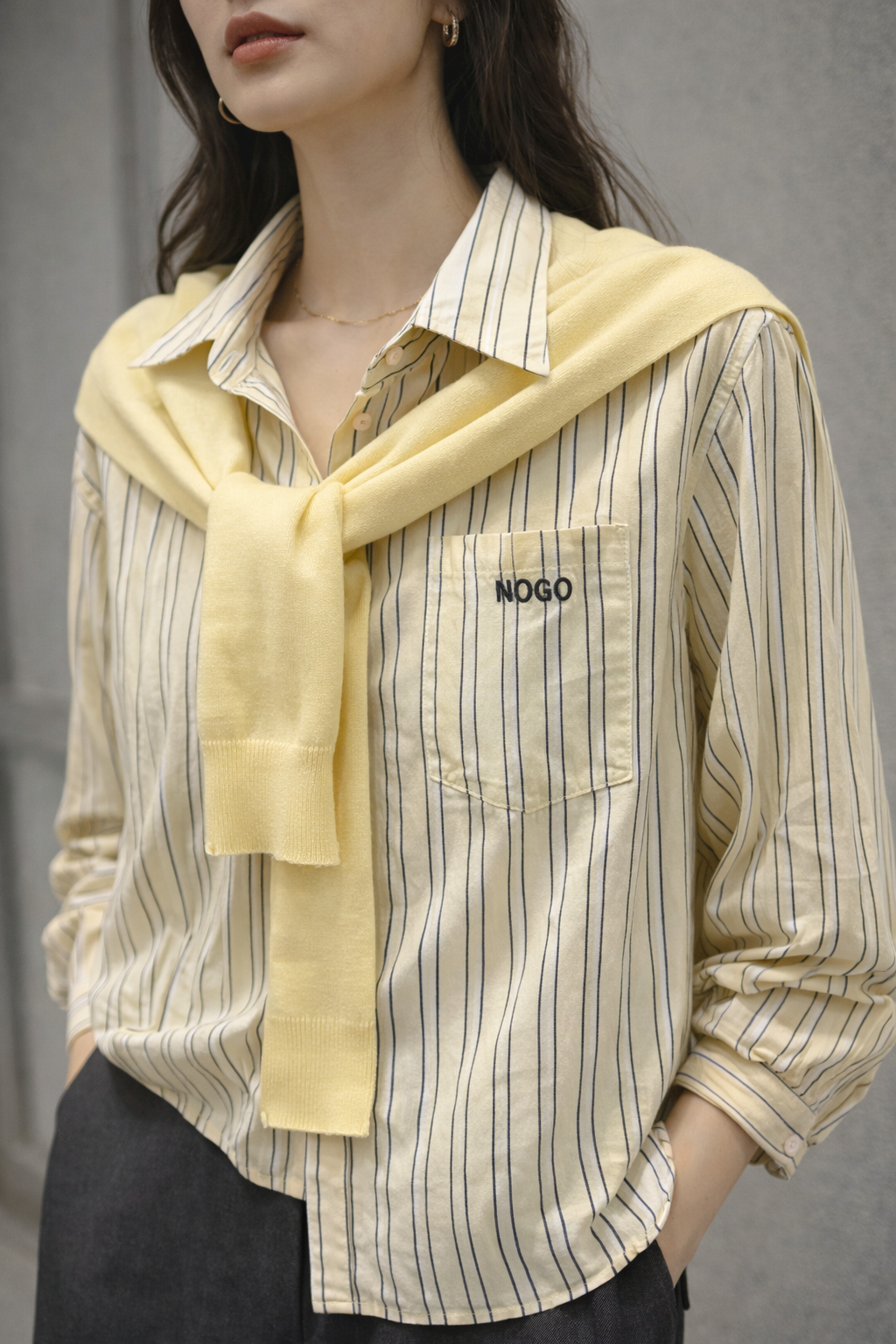 Draped Stripe Knit