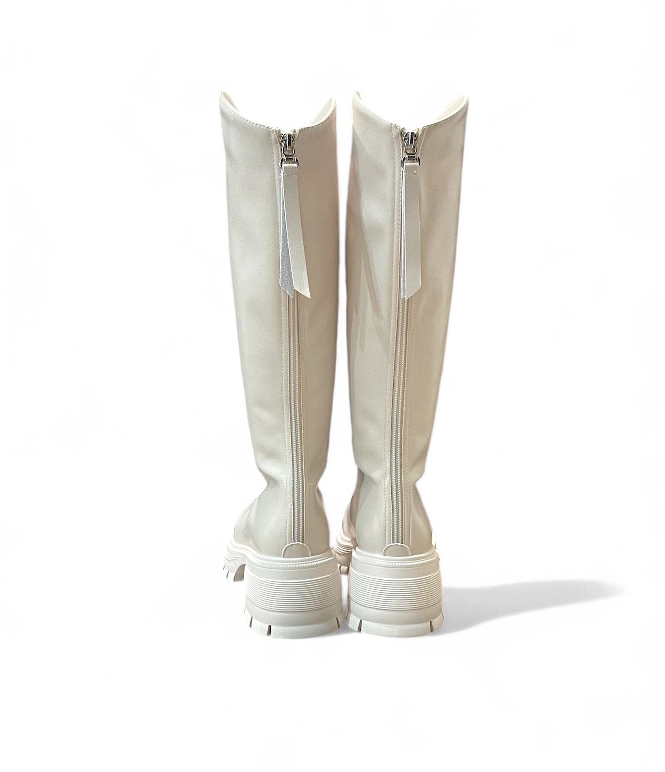 Calfskin Low-Heeled Riding Boots