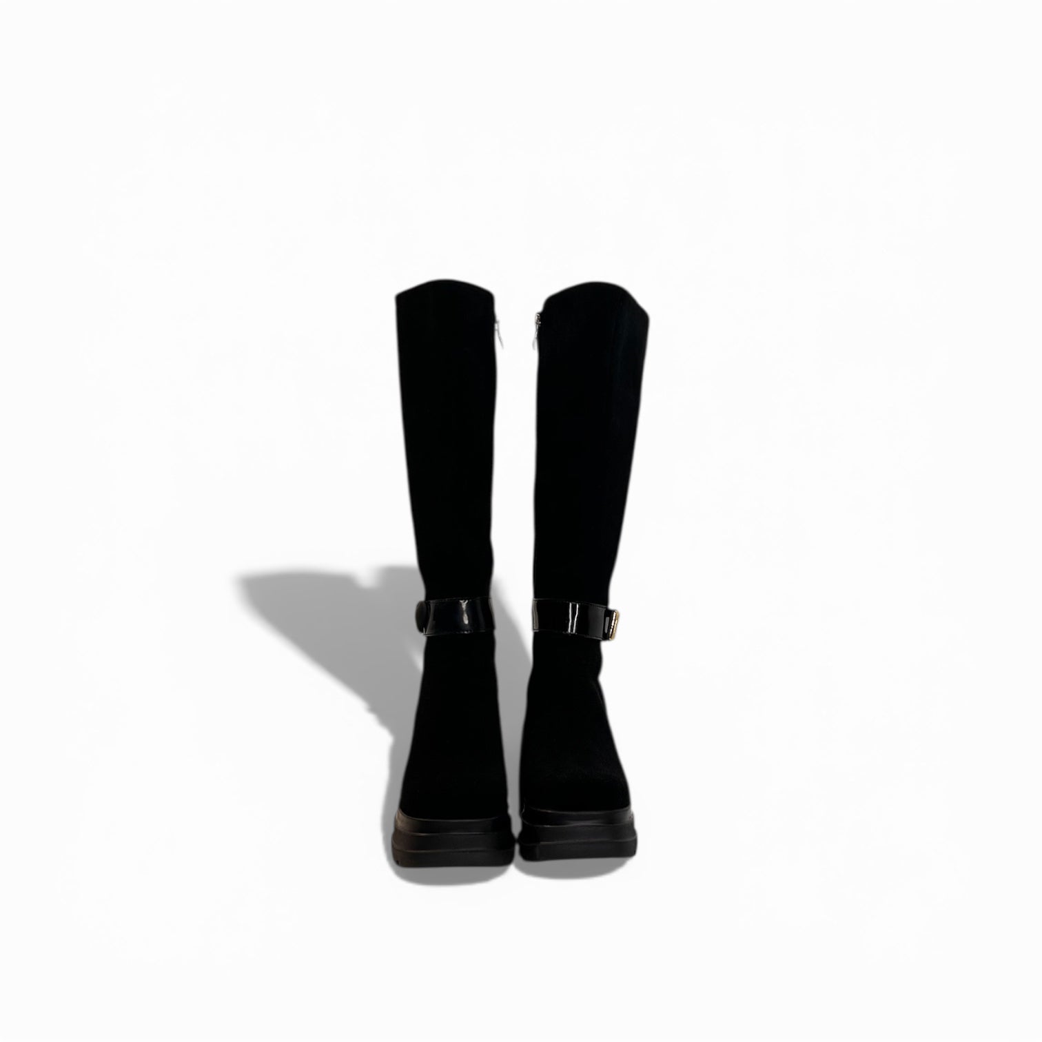 Heart Strap Platform Boot
