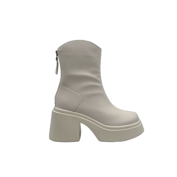 Calfskin Zipper Martin Boots