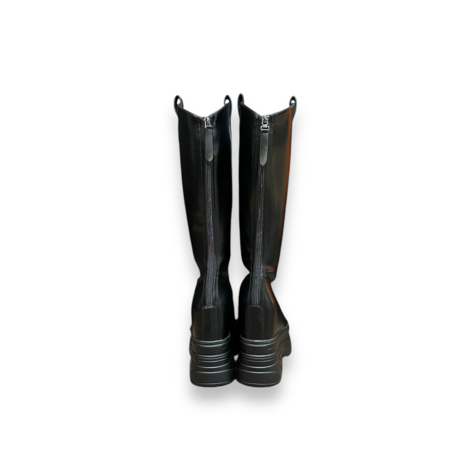 Calf Leather Hidden Heel Boots