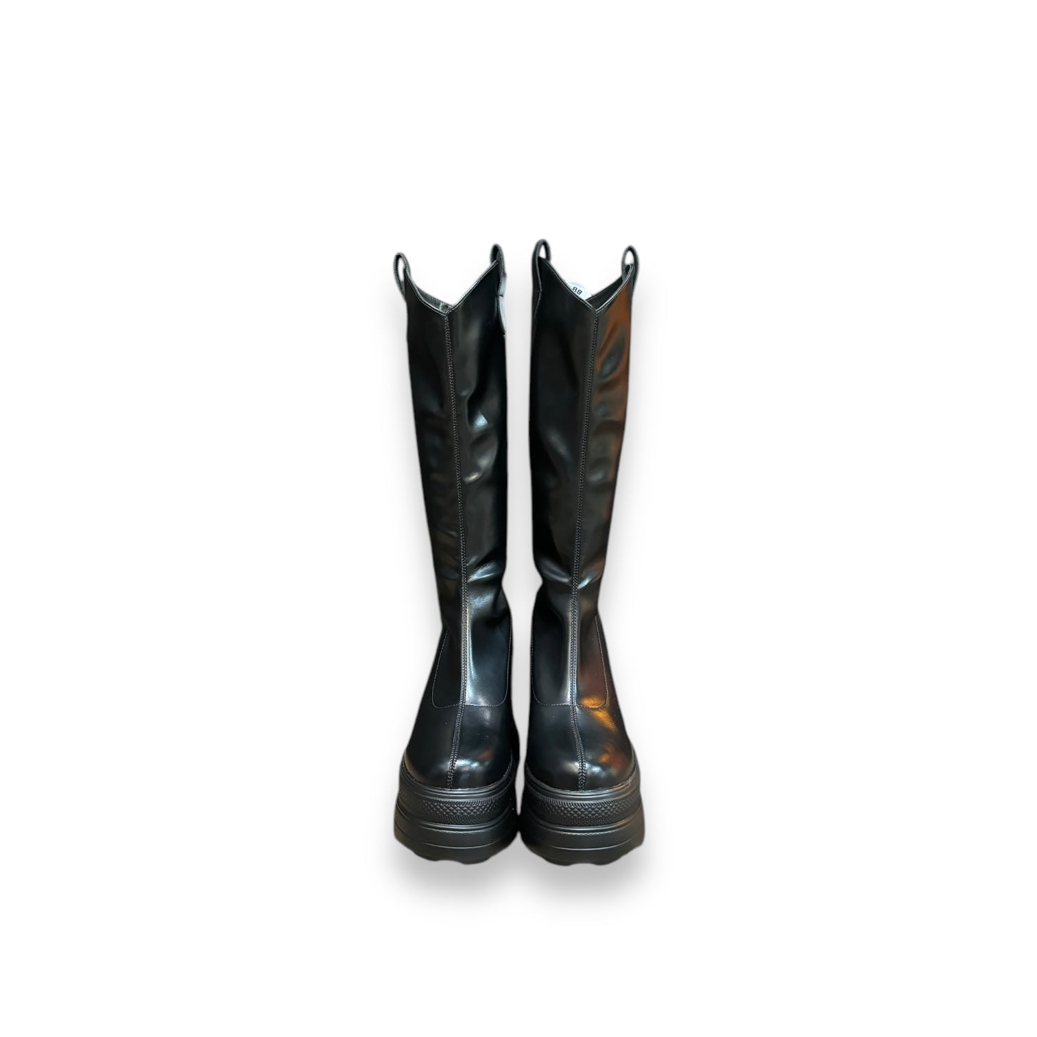 Calf Leather Hidden Heel Boots