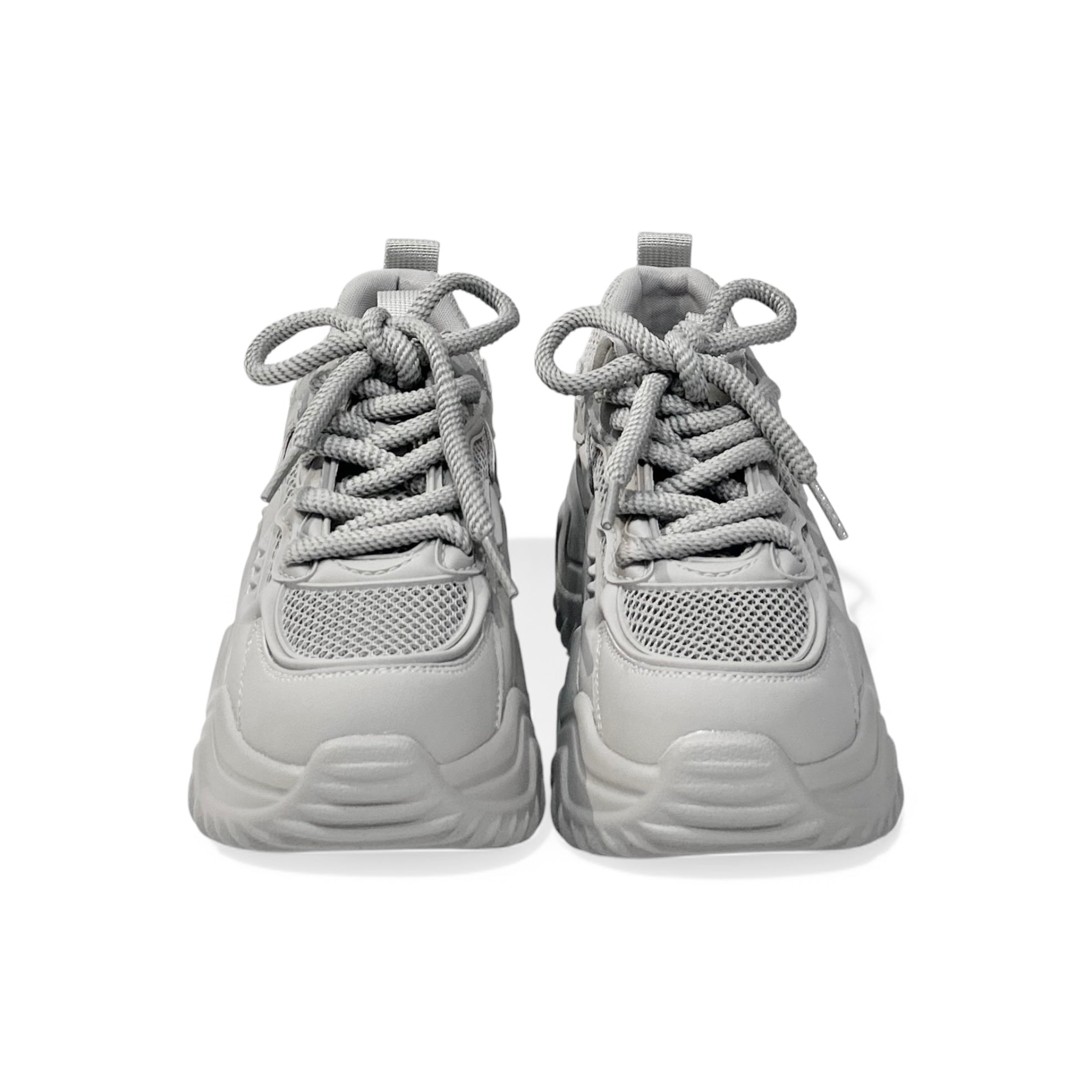 Muted Monochrome Chunky Sneakers