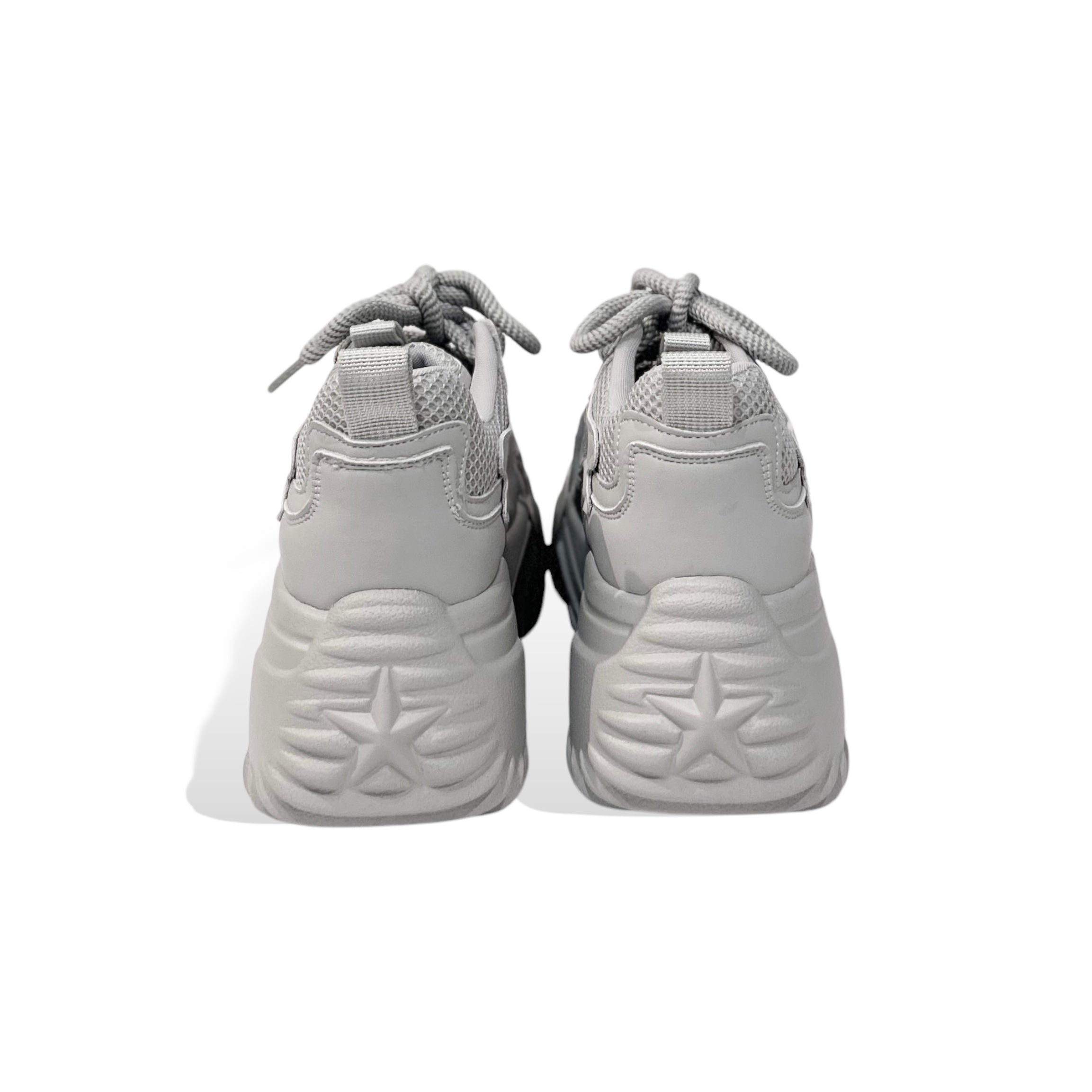 Muted Monochrome Chunky Sneakers