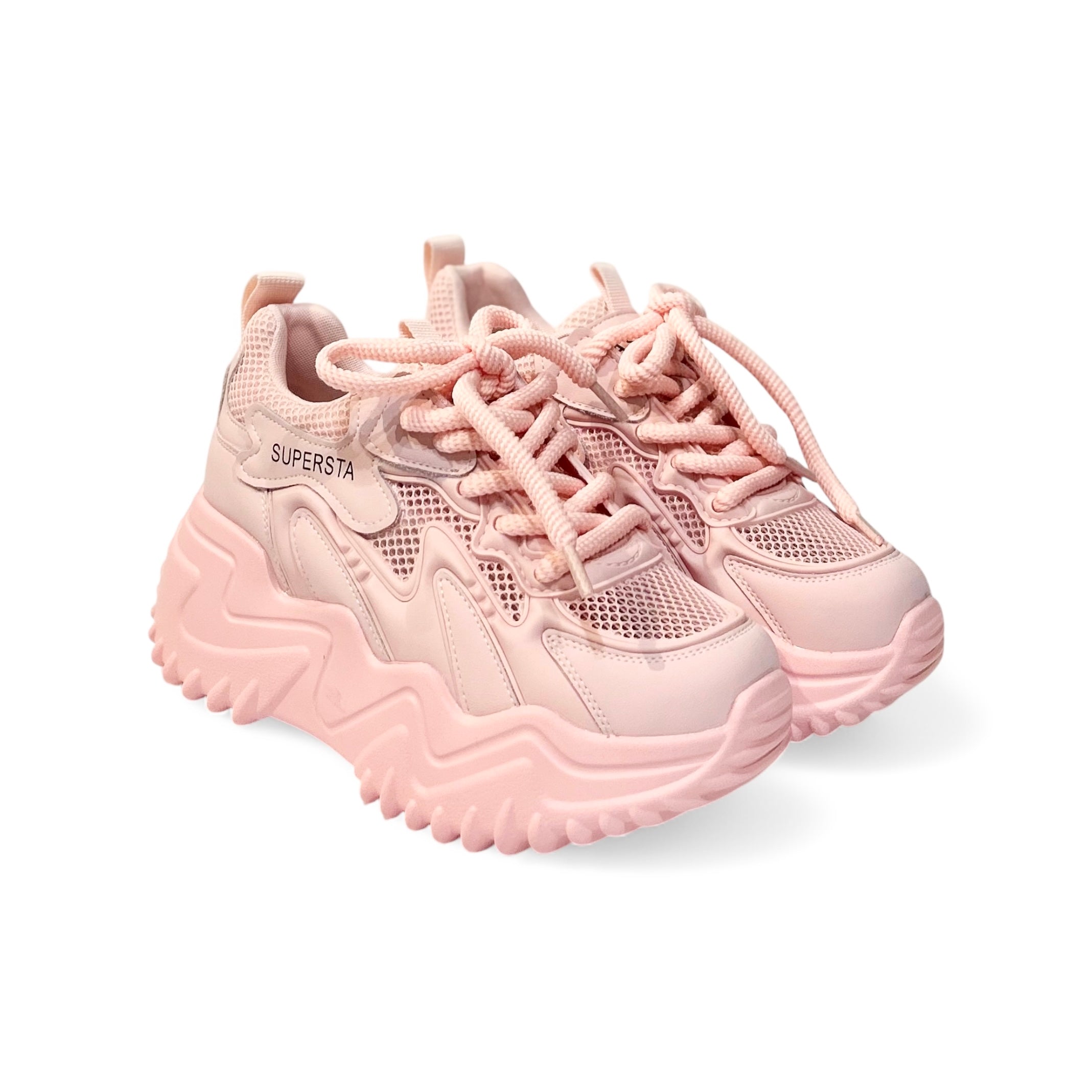 Muted Monochrome Chunky Sneakers