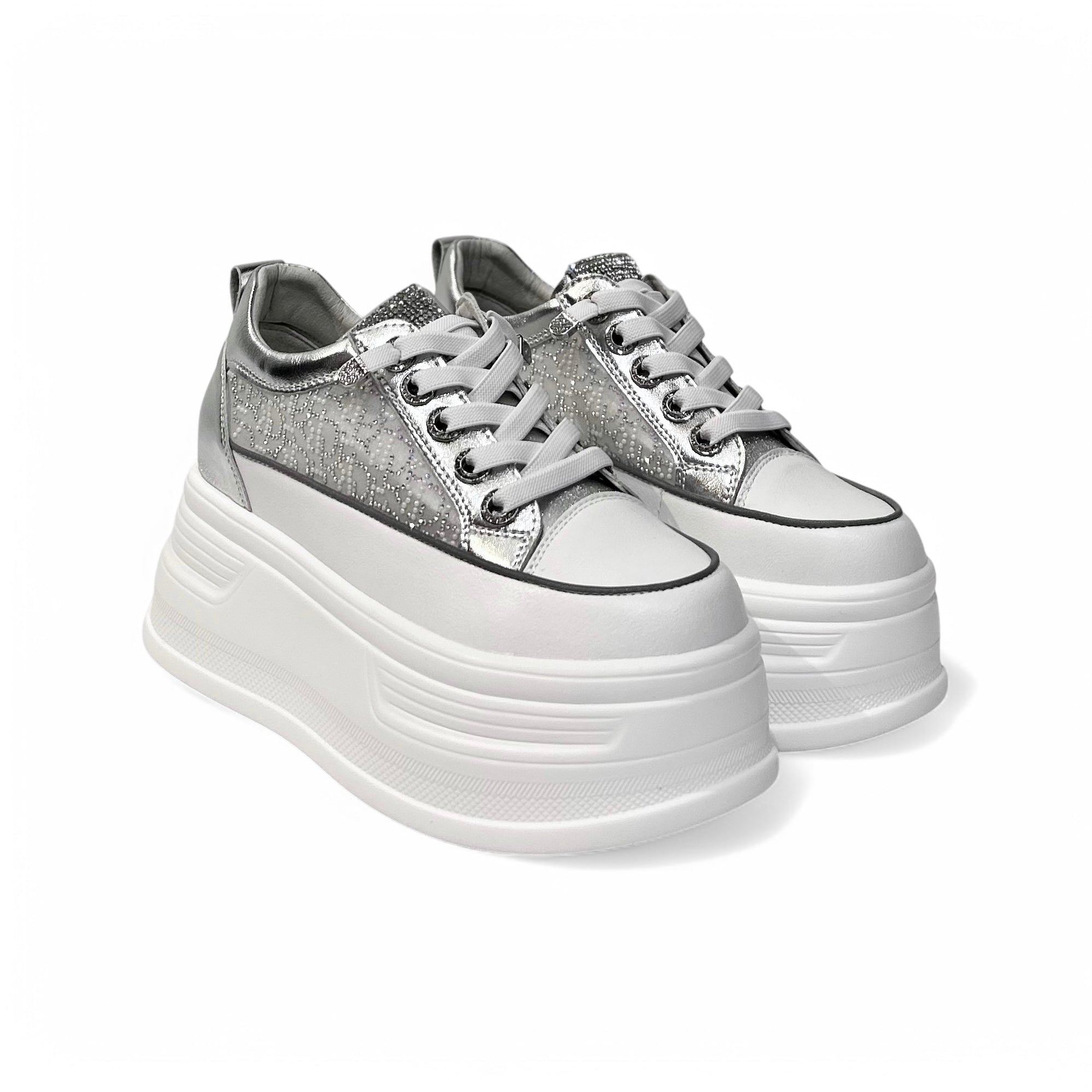 Monogram Patterned Chunky Platform Sneakers