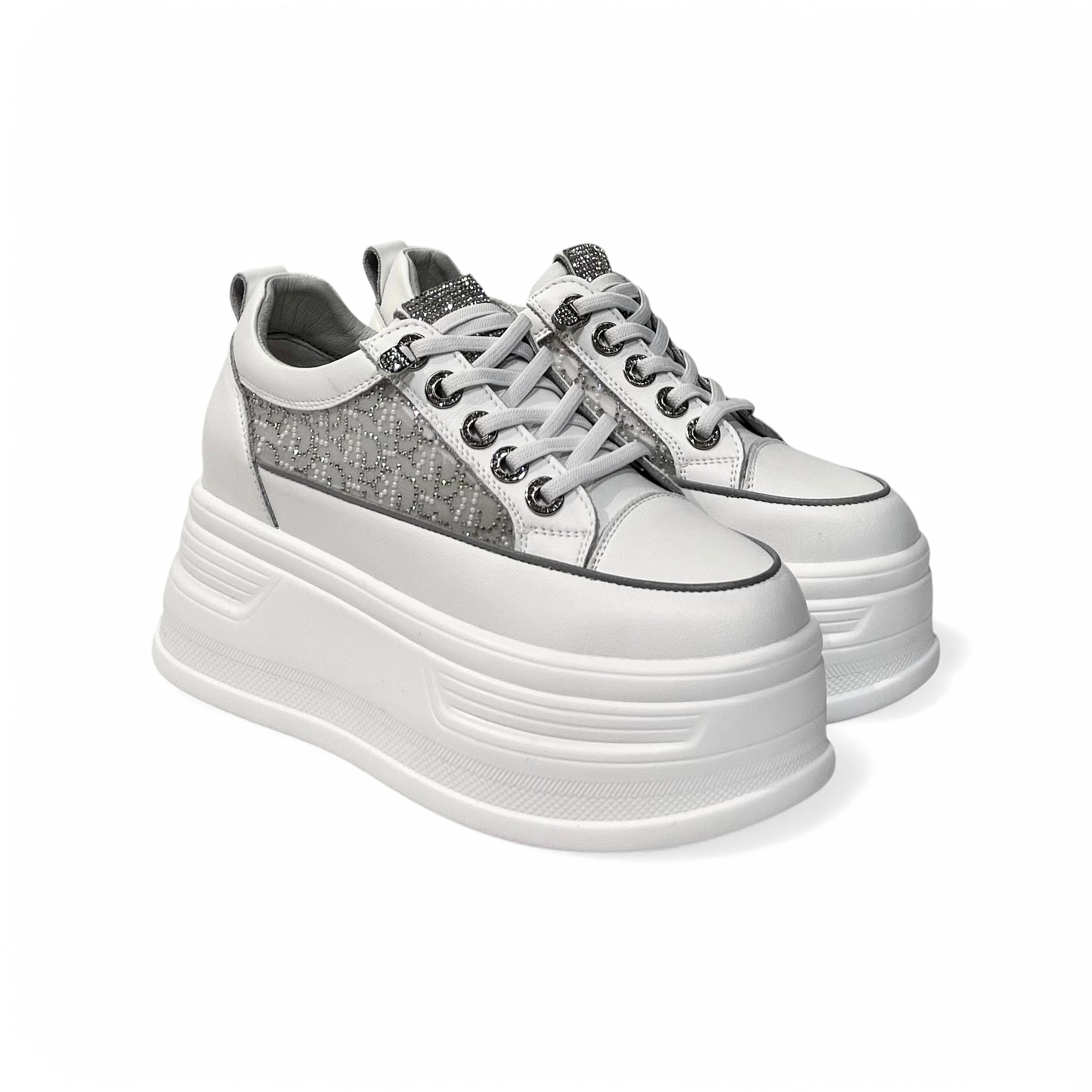 Monogram Patterned Chunky Platform Sneakers