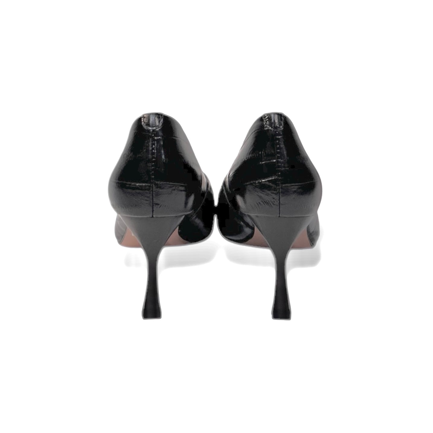 Sculpted Cap-Toe Calfskin Pumps