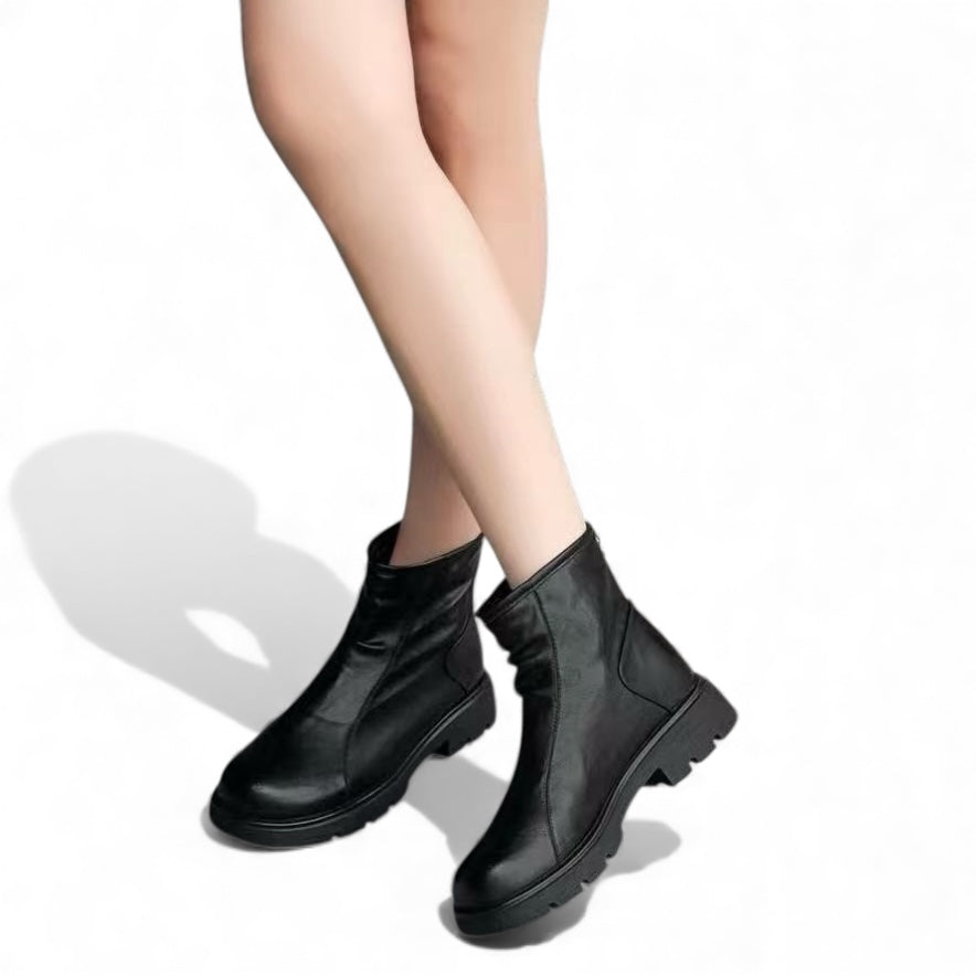Modern Square‑toe Bootie