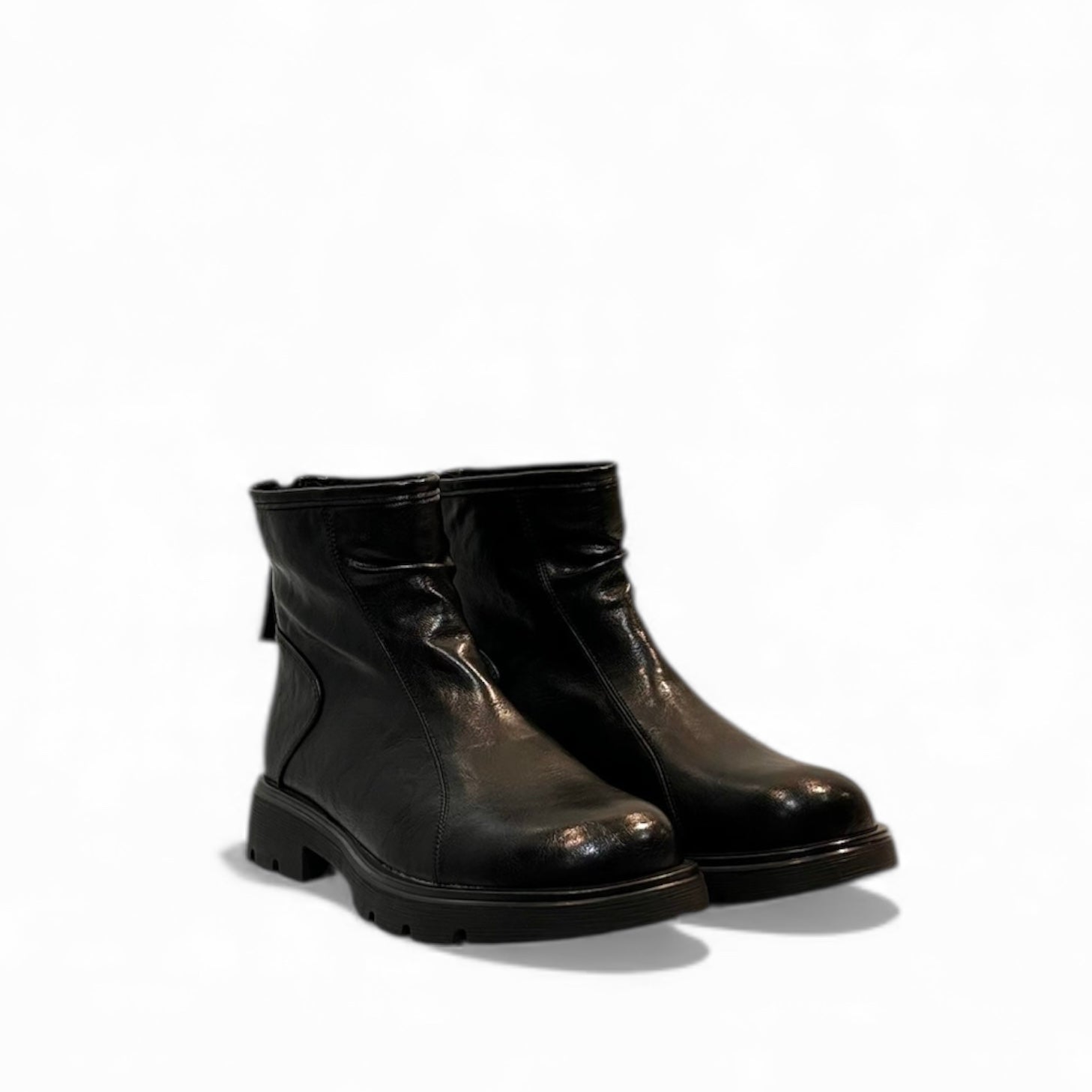 Modern Square‑toe Bootie