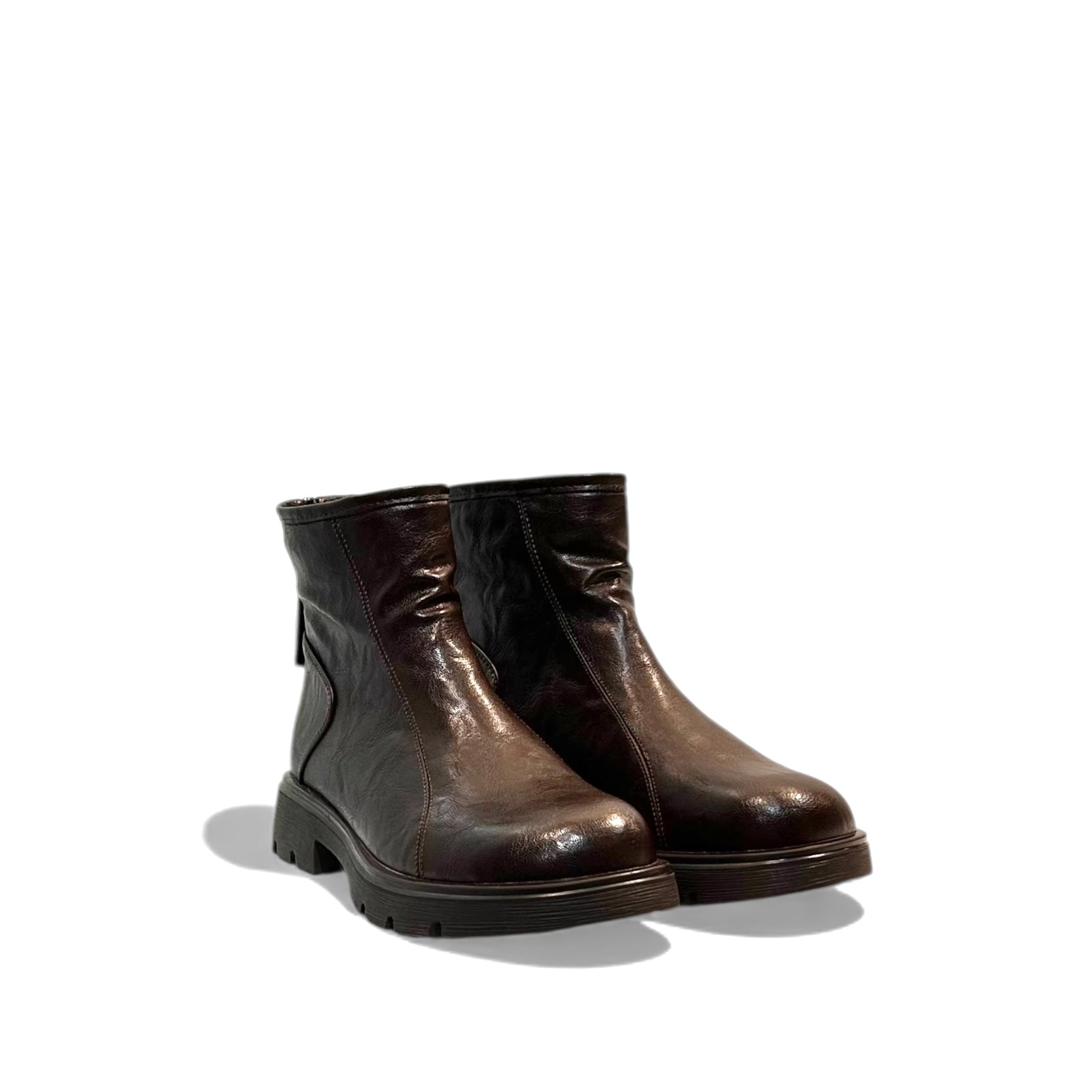 Modern Square‑toe Bootie