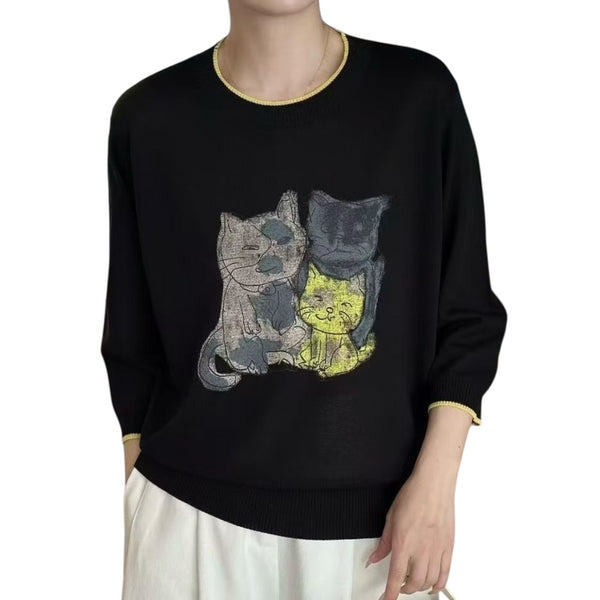 Trio Knit Sweater