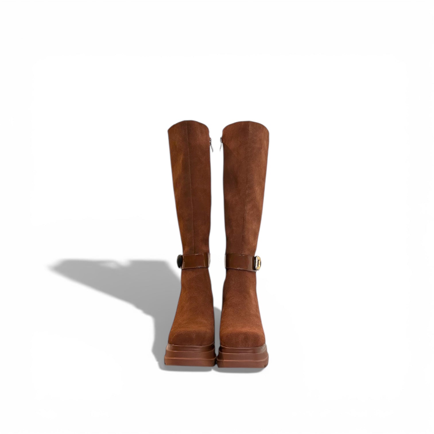 Heart Strap Platform Boot