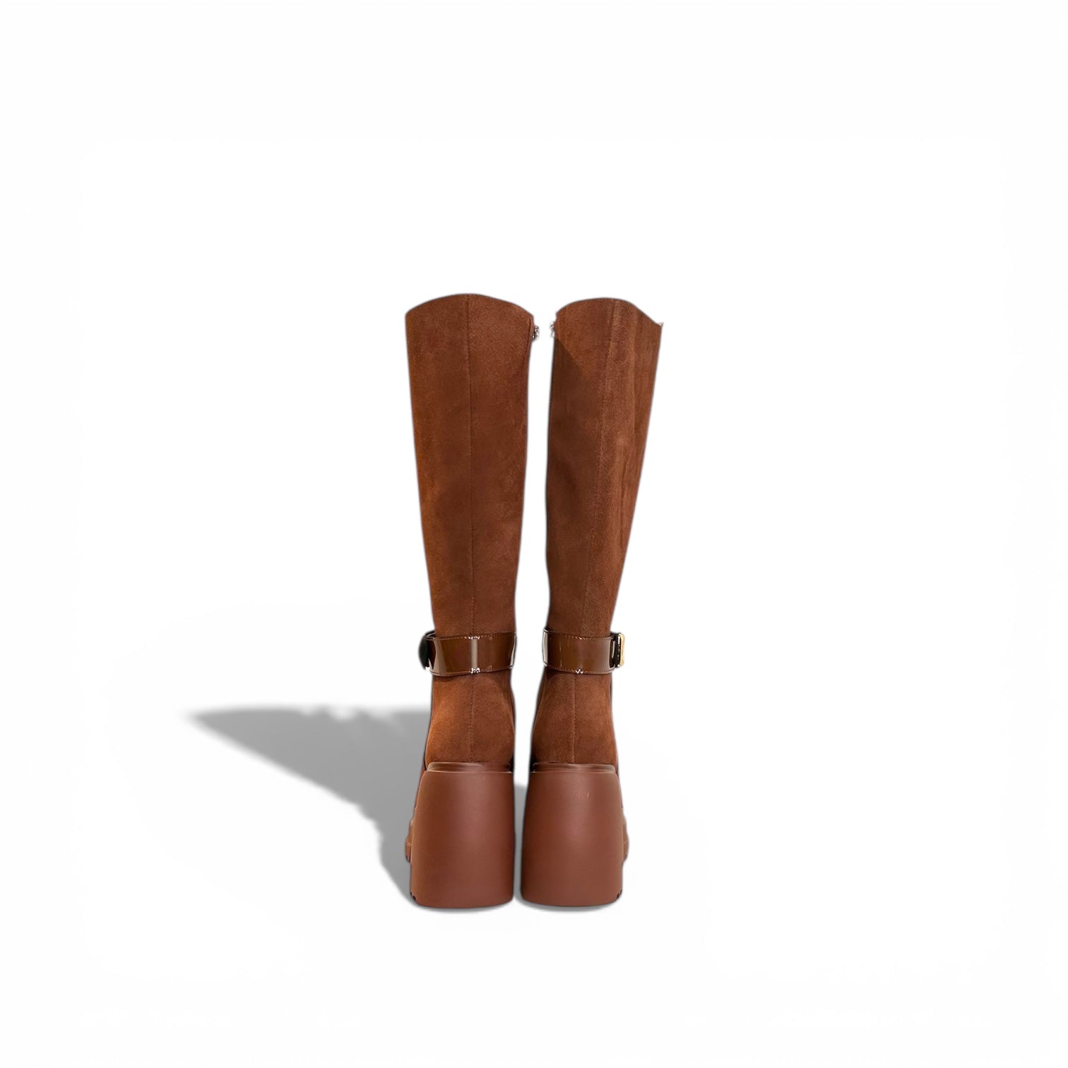 Heart Strap Platform Boot