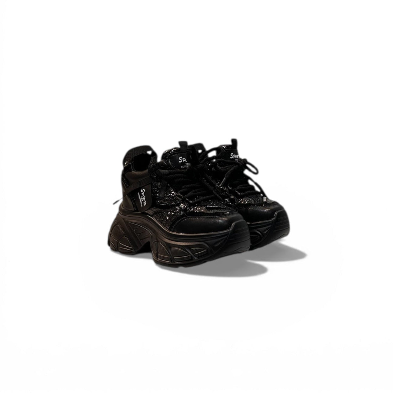 Crystal Detail Platform Sneaker