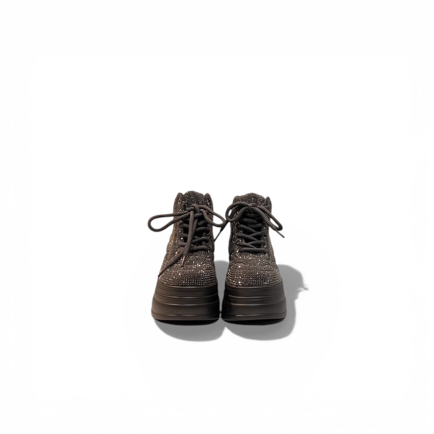 Crystal Noir Platform sneakers
