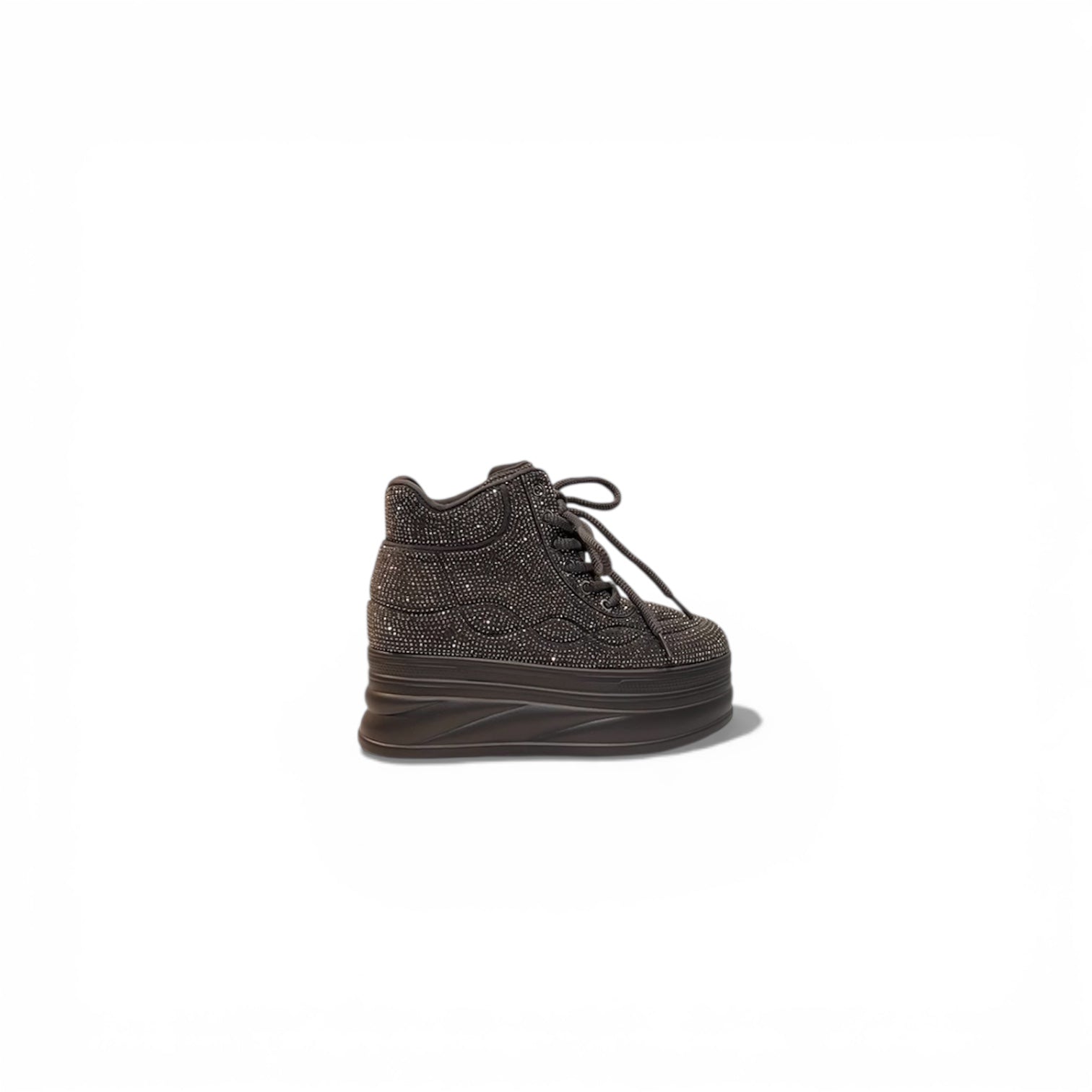 Crystal Noir Platform sneakers