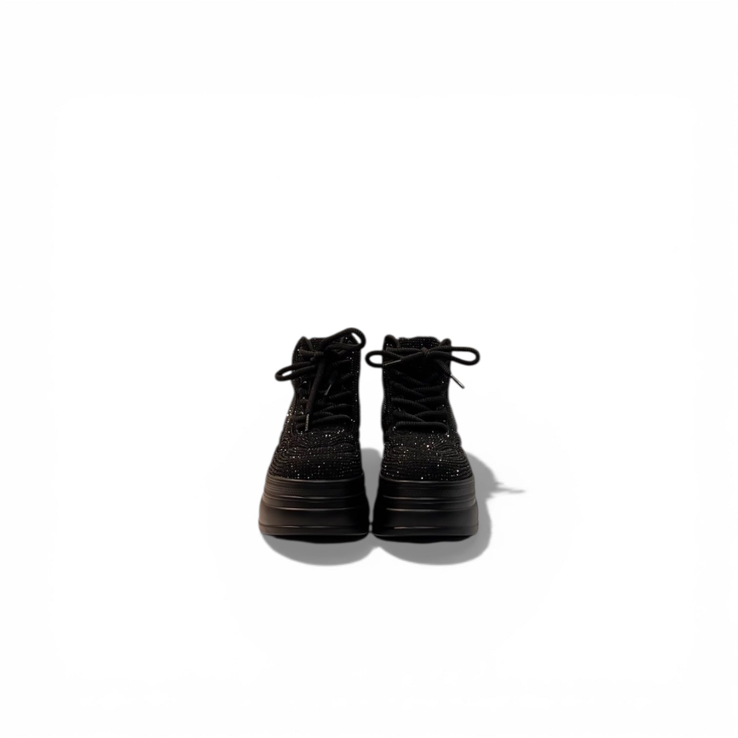 Crystal Noir Platform sneakers