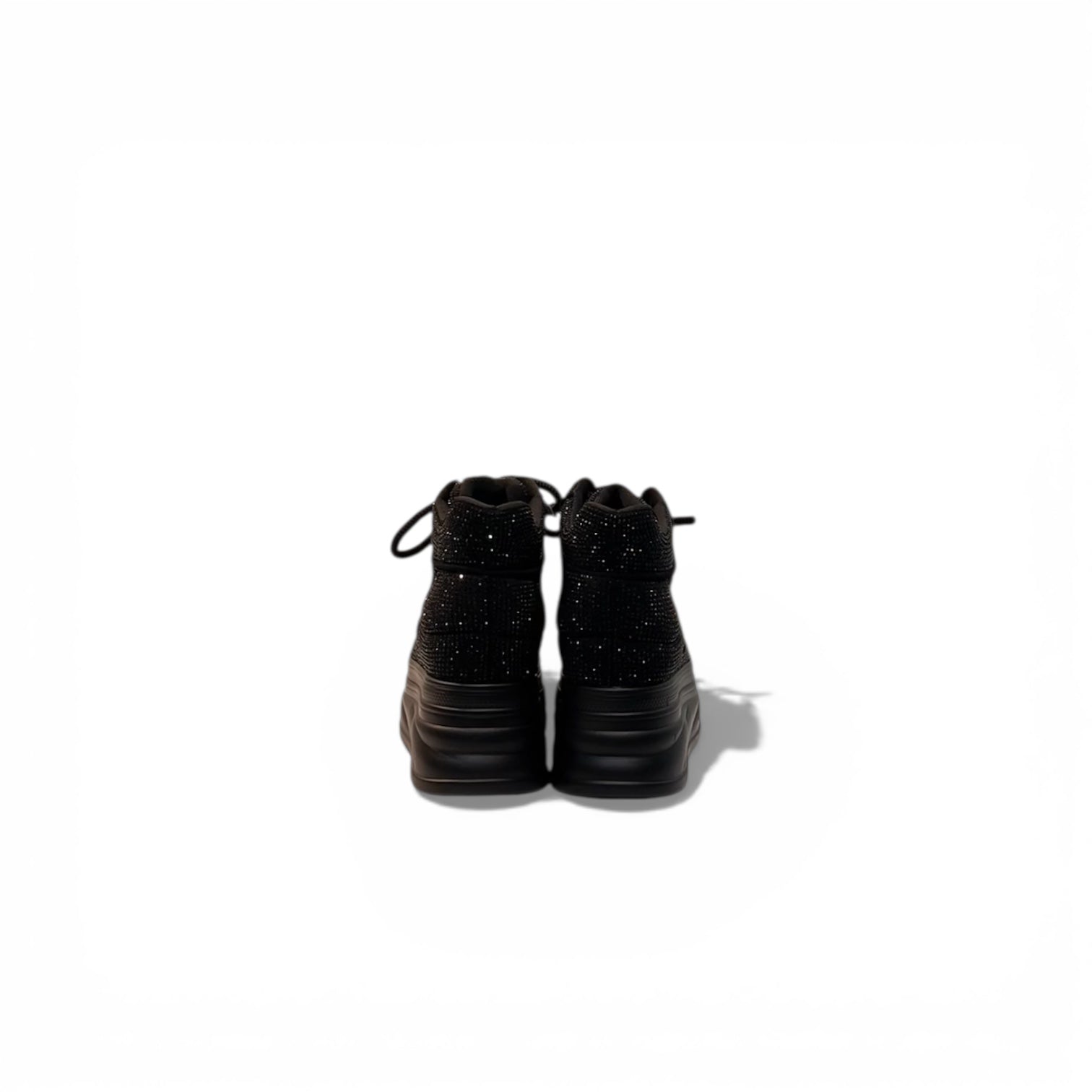 Crystal Noir Platform sneakers
