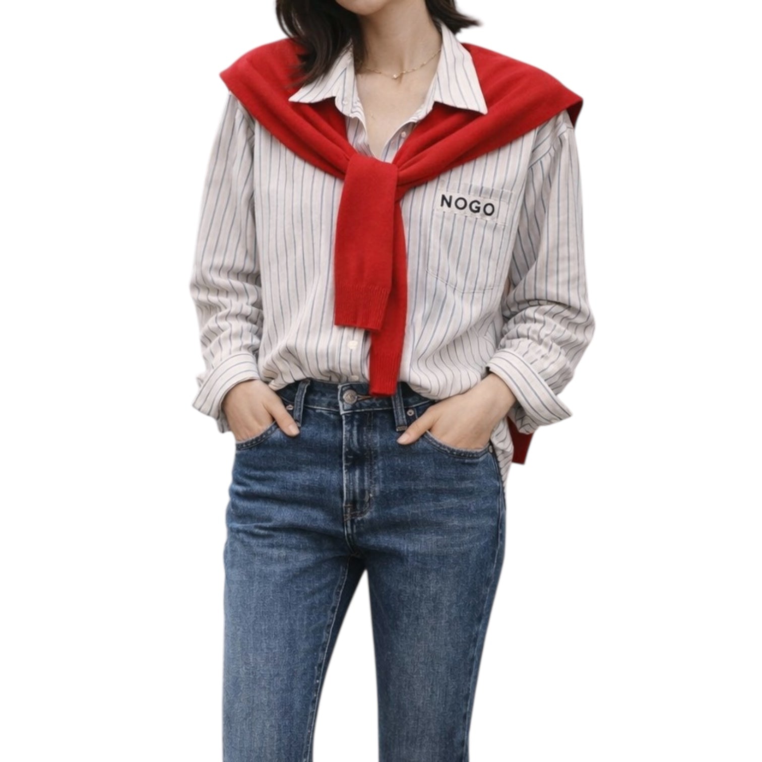 Draped Stripe Knit