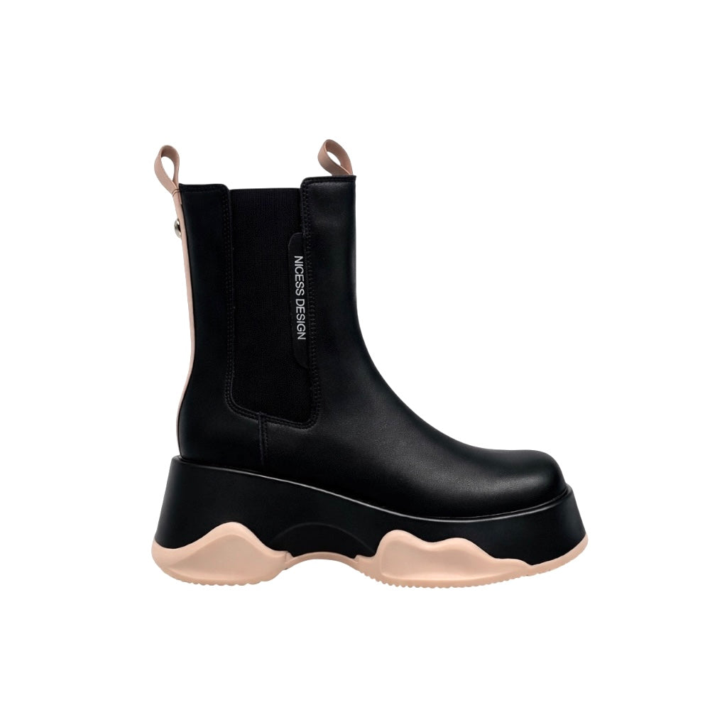 Spliced Calf Bootie