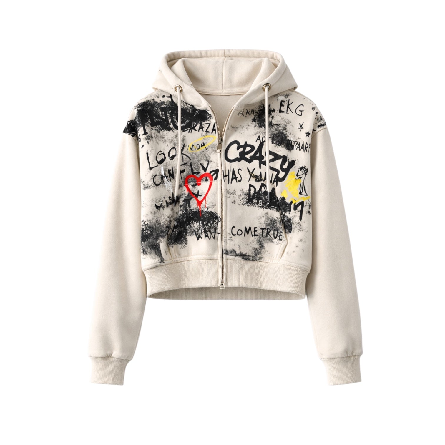 Graffiti Rebel Zip Hoodie