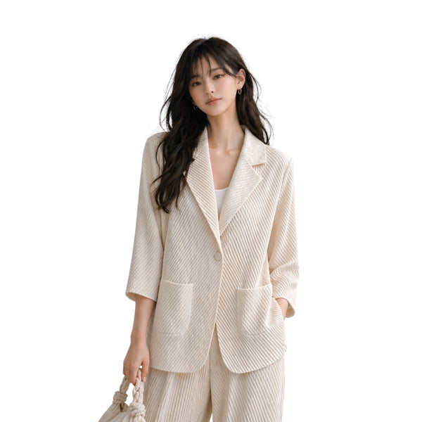 Drape Pleat Jacket