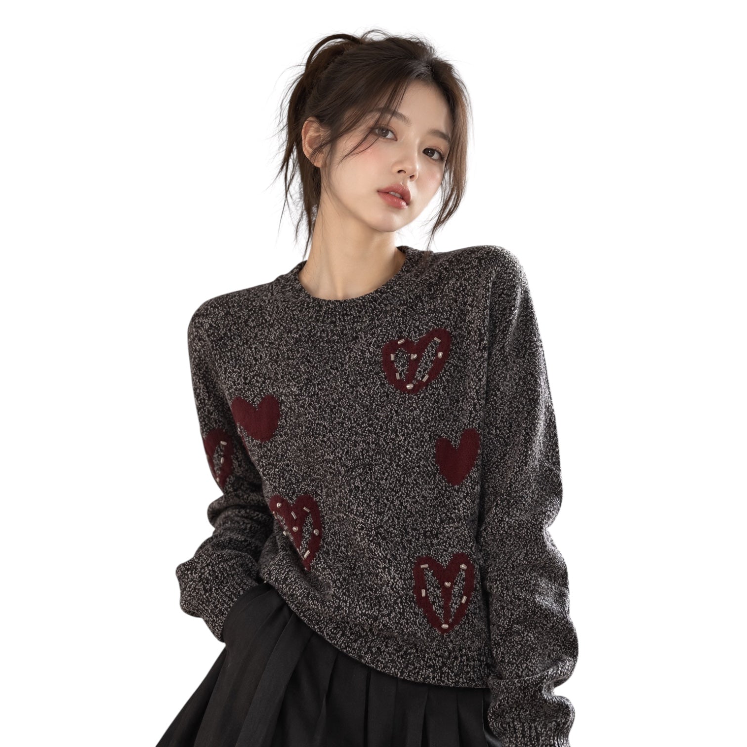 Amour Heart Knit