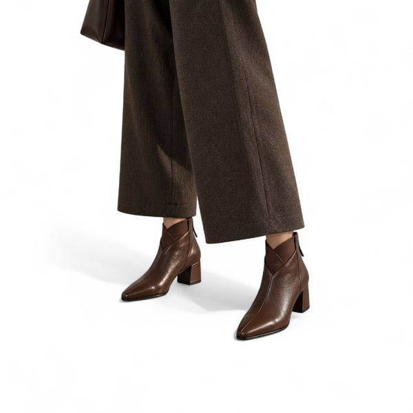 Classic Ankle Boots – Brown & Black
