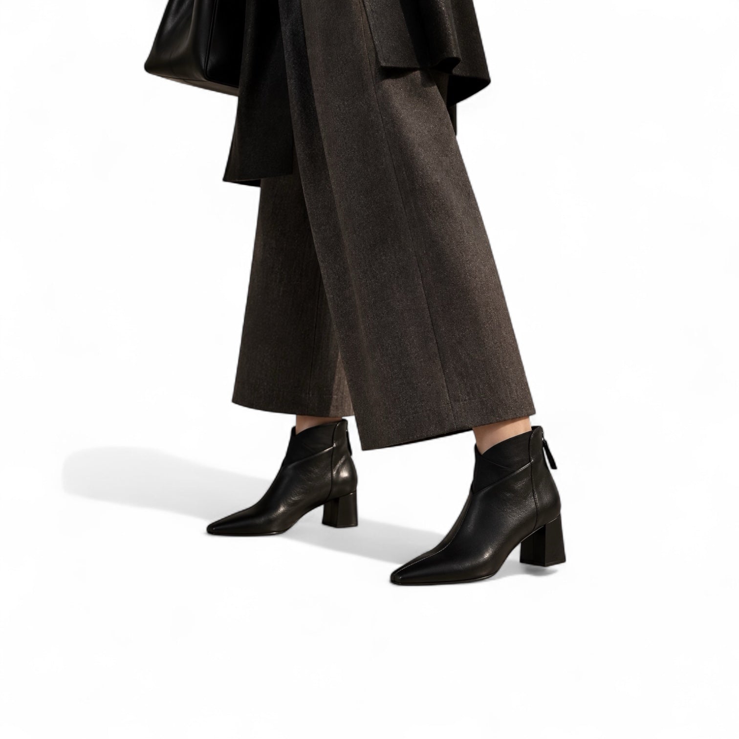 Classic Ankle Boots – Brown & Black
