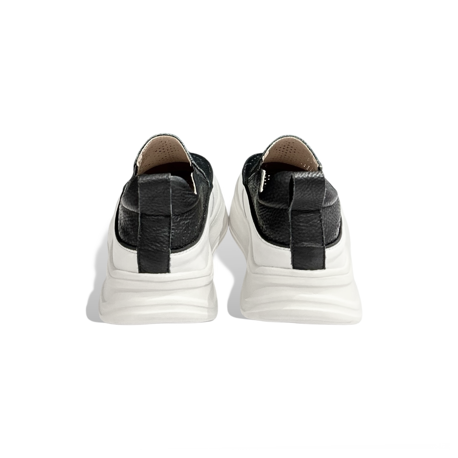Perforated Slip-On Platform Sneakers