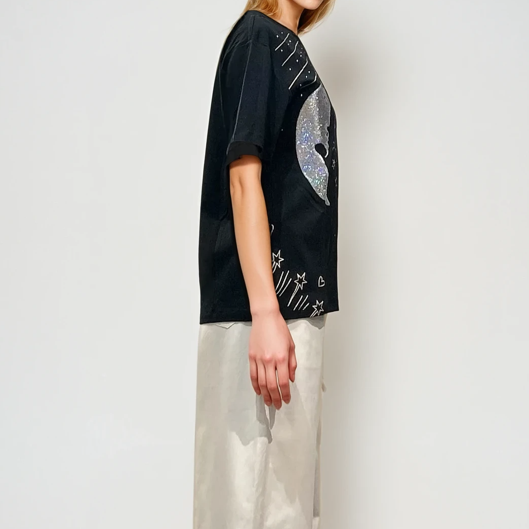 Celestial Glow Embellished Tee