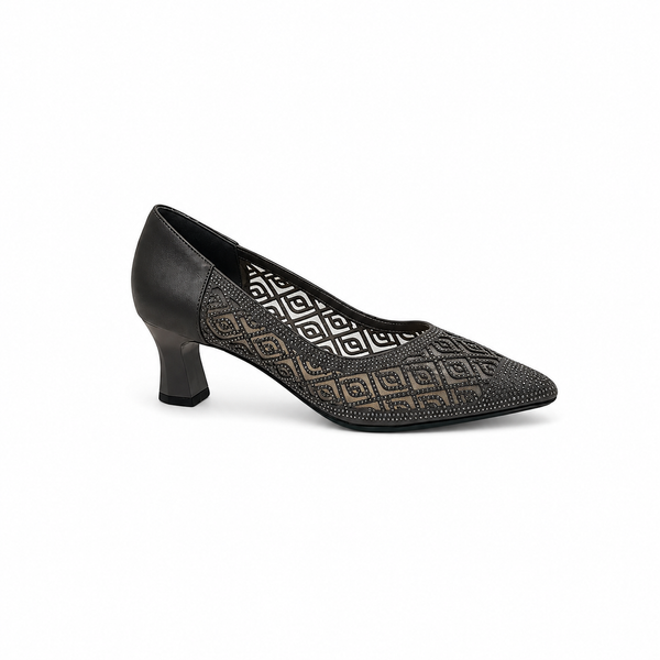 Velour Noir High Heel