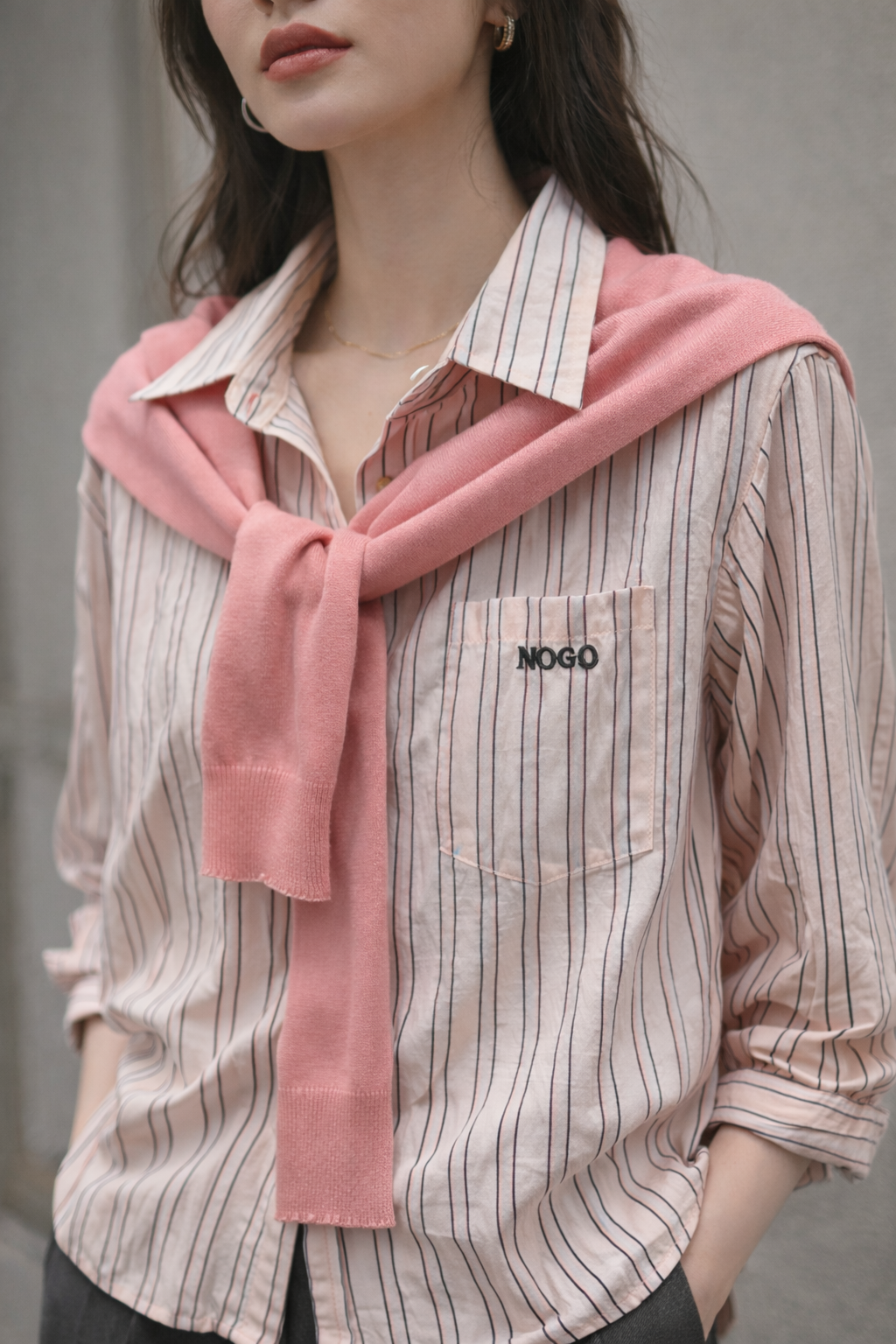 Draped Stripe Knit
