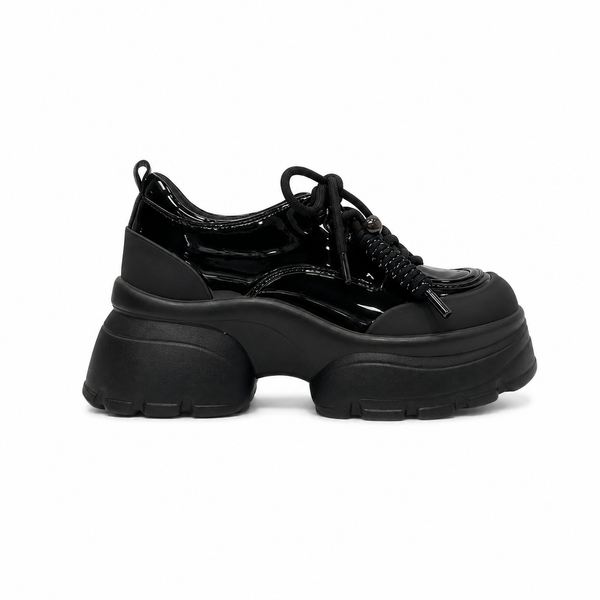 Onyx Rebel Platform Sneakers