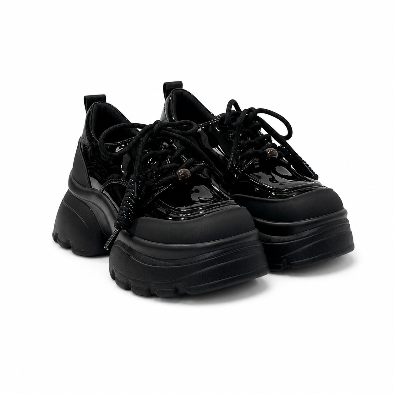 Onyx Rebel Platform Sneakers