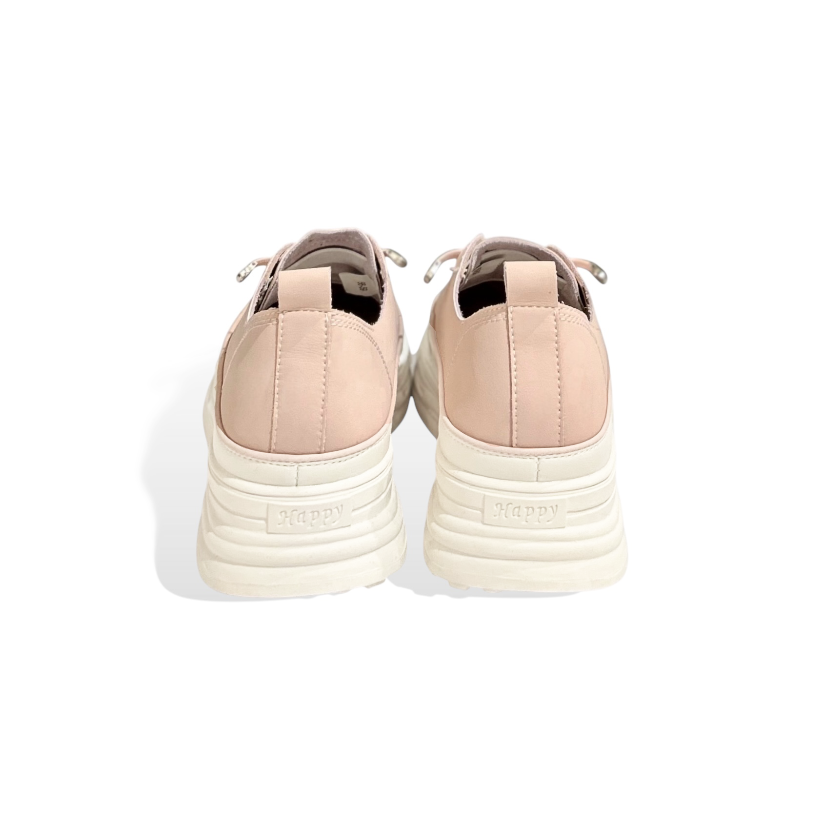 Checkered Tongue Elevated Platform Sneakers