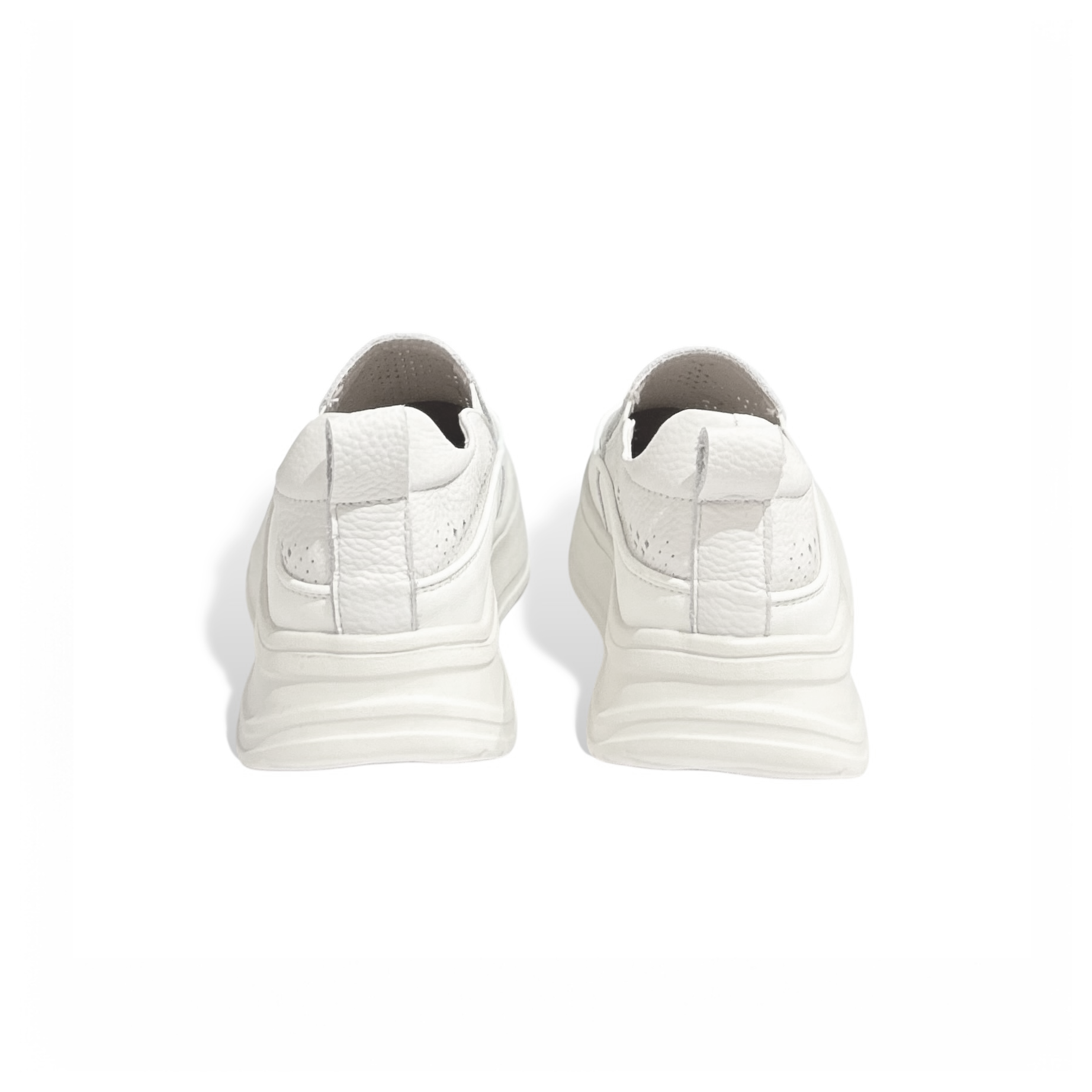 Perforated Slip-On Platform Sneakers